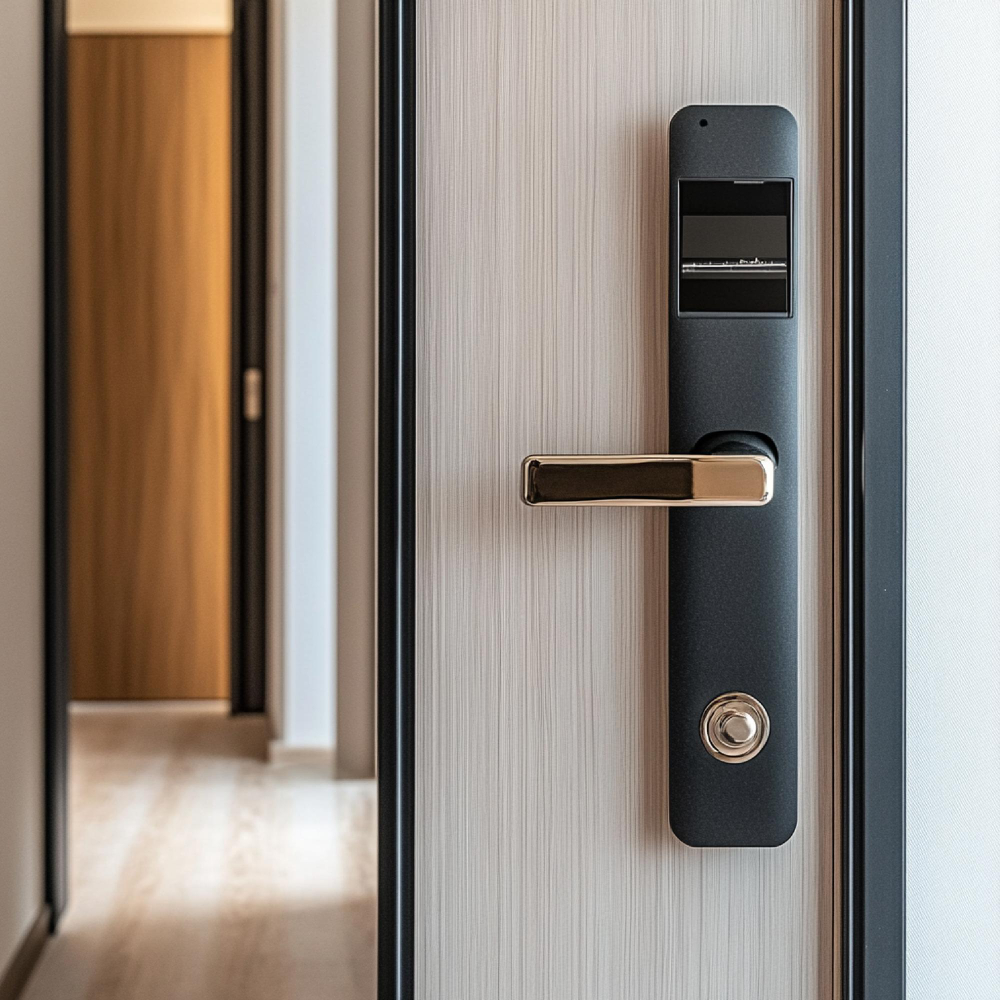 Porte sécurisé avec une serrure renforcé pour se protéger des effractions